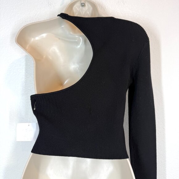 Alp N Rock Tashin Asymmetric Black Sweater Ribbed Small - Picture 6 of 7